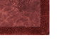 Mijölnir Juego de alfombrillas de baño de algodón 100% Rojo clarete